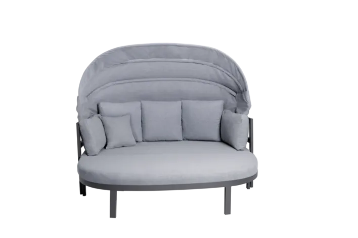 Garden FLAIR Daybed Sonneninsel DALLAS 4-tlg anthrazit /grau