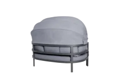 Garden FLAIR Daybed Sonneninsel DALLAS 4-tlg anthrazit /grau