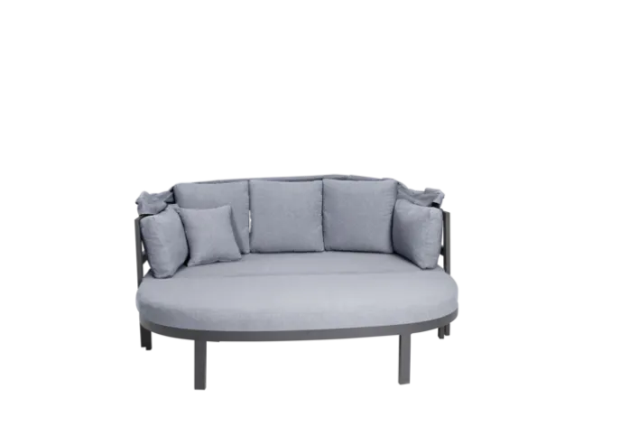 Garden FLAIR Daybed Sonneninsel DALLAS 4-tlg anthrazit /grau