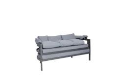 Garden FLAIR Daybed Sonneninsel DALLAS 4-tlg anthrazit /grau