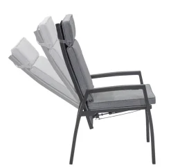 Garden FLAIR Garten Positionsstuhl LENNOX 2er Set grau