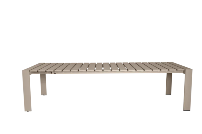 Garden FLAIR Gartentisch ROEN 257-295 x 100 cm taupe