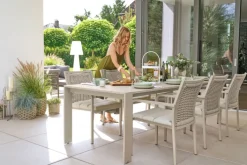 Garden FLAIR Gartentisch ROEN 257-295 x 100 cm taupe