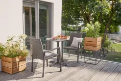 Garden FLAIR Stapelstuhl Garten LAURA omega grau