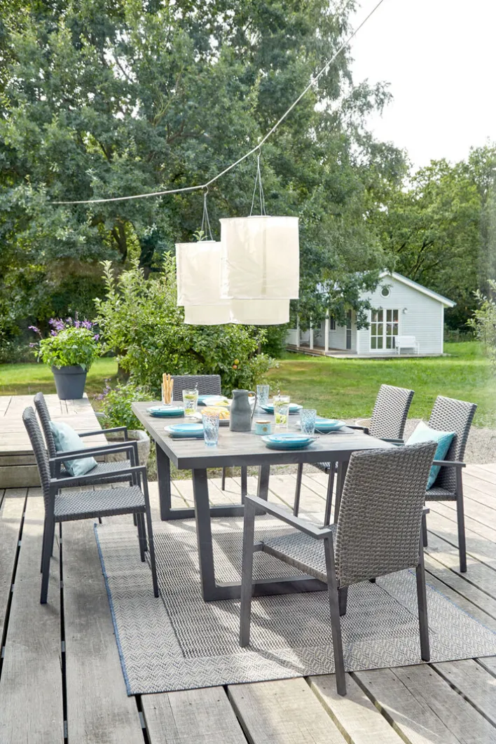 Garden FLAIR Stapelstuhl Garten LAURA omega grau