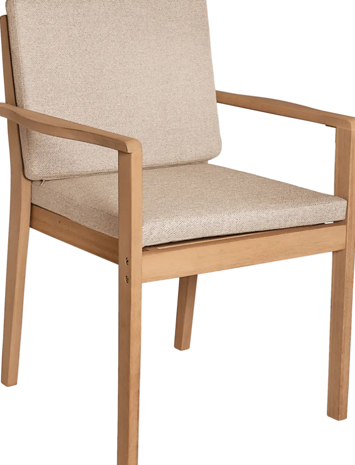 Garden FLAIR Stapelstuhl Garten TIBET 2er Set naturfarbig /beige