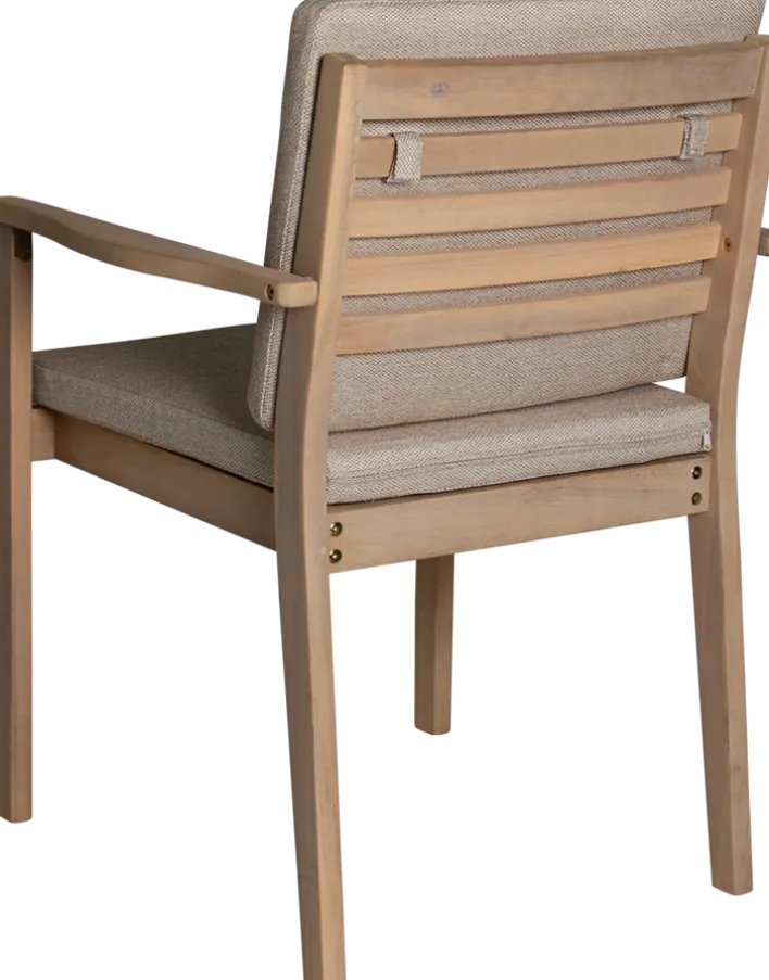 Garden FLAIR Stapelstuhl Garten TIBET 2er Set naturfarbig /beige