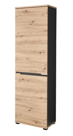 Garderobenschrank SEDEO 60 x 200 cm Artisan Eiche naturfarbig