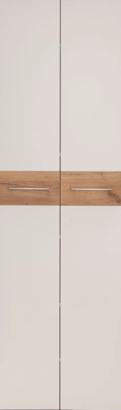 Garderobenschrank THEO Weiß/ Navarra Eiche NB