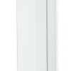 Garderobenschrank VORTINA 54 x 170 cm Lack weiß/Glas Optiweiß/Abdeckboden Balkeneiche-Dekor