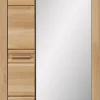Garderobenschrank 74 x 201 cm Front Kernbuche massiv lackiert