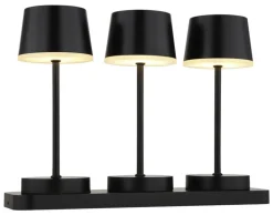 GLOBO Akku LED Tischleuchte DAWSON, Kunststoff/Metall, 30 x 21,6 x 8,5 cm Schwarz