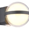 GLOBO LED Außenwandleuchte ILLI 10 cm anthrazit
