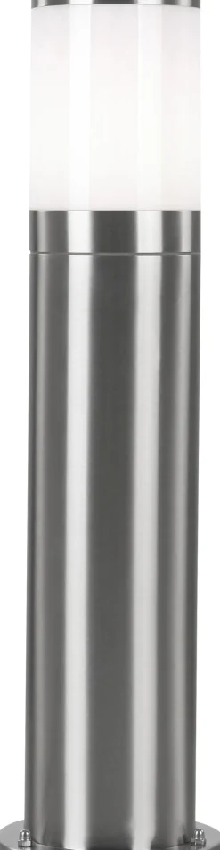 GLOBO Retrofit Sockelleuchte XELOO 50 cm Edelstahl