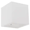 GLOBO Retrofit Wandleuchte CHRISTINE 11,5 x 11,5 cm weiß