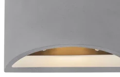 GLOBO Retrofit Wandleuchte TIMO 20 cm grau