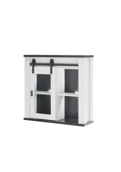 Hängeschrank SHERWOOD ca. 93 x 90 x 31 cm Pinie Weiss Dekor