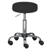 Hocker DIETER schwarz 33 x 50-66 x 33 cm