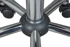 Hocker DIETER schwarz 33 x 50-66 x 33 cm
