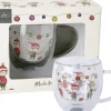 ihr Teeglas ELVES AT WORK Glas 85 x 85 x 9 cm Creme