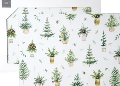 ihr Tisch- und Platzset FESTIVE HOLIDAYS Kunststoff 40 x 29 x 5 cm Grün