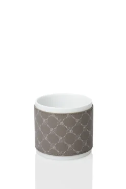 JOOP! Becher CORNFLOWER Porzellan Ø 9,5 cm Höhe 9 cm grau/weiß