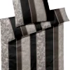 JOOP! Makosatin-Bettwäsche P STRIPES 135 x 200 cm black/mehrfarbig
