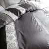 JOOP! Satin-Bettwäsche ORNAMENT STRIPES 155 x 220 cm schwarz