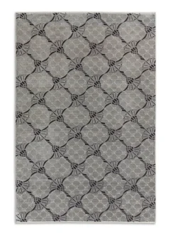 JOOP! Teppich CORNFLOWER DOUBLE 140 x 200 cm silberfarbig