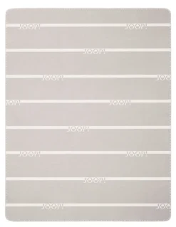 JOOP! Wohndecke LOGO-STR. 150 x 200 cm hellgrau/beige