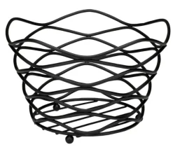 JUSTINUS Obstkorb 26 cm schwarz