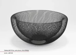 JUSTINUS Obstkorb 29,5 cm schwarz