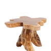 KARE DESIGN Beistelltisch TREE 40 x 40 cm Teak Massivholz