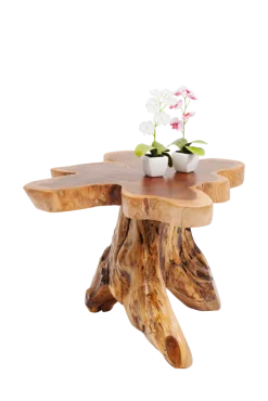 KARE DESIGN Beistelltisch TREE 40 x 40 cm Teak Massivholz