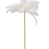 KARE DESIGN Deko-Stehleuchte FEATHER PALM weiß/goldfarbig