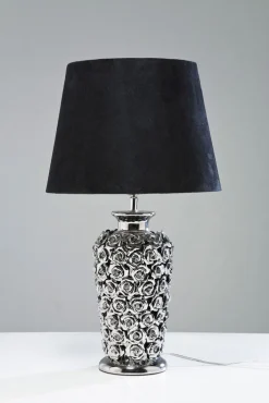 KARE DESIGN Retrofit Tischlampe ROSE MULTI schwarz /silberfarbig
