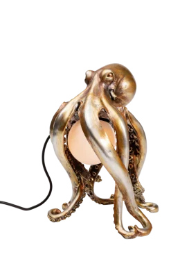 KARE DESIGN Tischleuchte ANIMAL OCTOPUS 25 x 34 cm goldfarbig