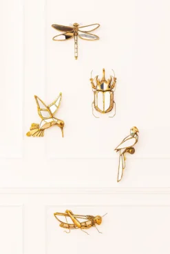 KARE DESIGN Wandschmuck HUMMINGBIRD 37 x 40,5 cm goldfarbig