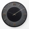 KARE DESIGN Wanduhr LEONARDO Ø 49 cm schwarz/goldfarbig