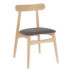 Kave Home Esszimmerstuhl NAYME braun/ grau