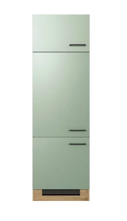 Küche Geräteumbauschrank Fiona 60 cm Eiche / grün