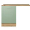 Küche Geschirrspüler-Paket Fiona 110 cm Eiche / grün