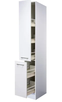 Küchen Apothekerschrank NEO 30 x 200 x 57 cm weiß