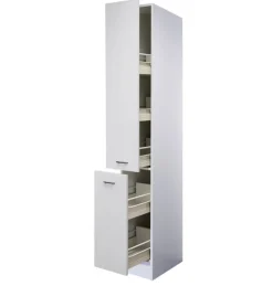 Küchen Apothekerschrank WITO 30 x 200 x 57 cm weiß