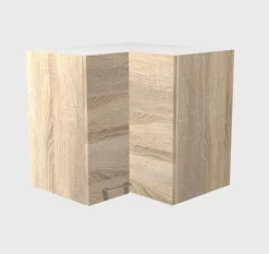 Küchen Eckhängeschrank JACK 60 cm braun
