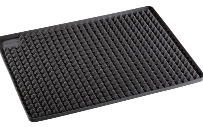 KÜCHENPROFI Backofenmatte PYRAMIDE 40x30 cm schwarz