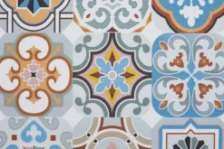 Küchenteppich MARRAKESCH 70 x 200 cm blau/grau