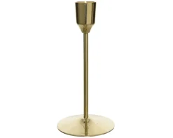 Kerzenständer 15,5 cm Messing goldfarbig