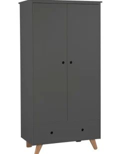Kleiderschrank TIPI 95 x 190 x 50 cm grau