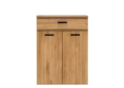 Kommode LIDO 80 x 89 cm Astige Eiche massiv naturbelassen geölt